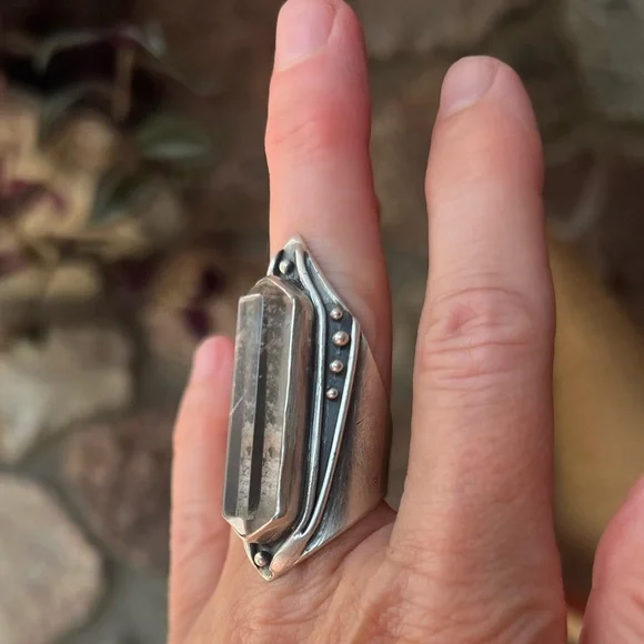 Acid Queen Lodolite Amplifier Ring, Size 7.25 - Picture 8 of 14